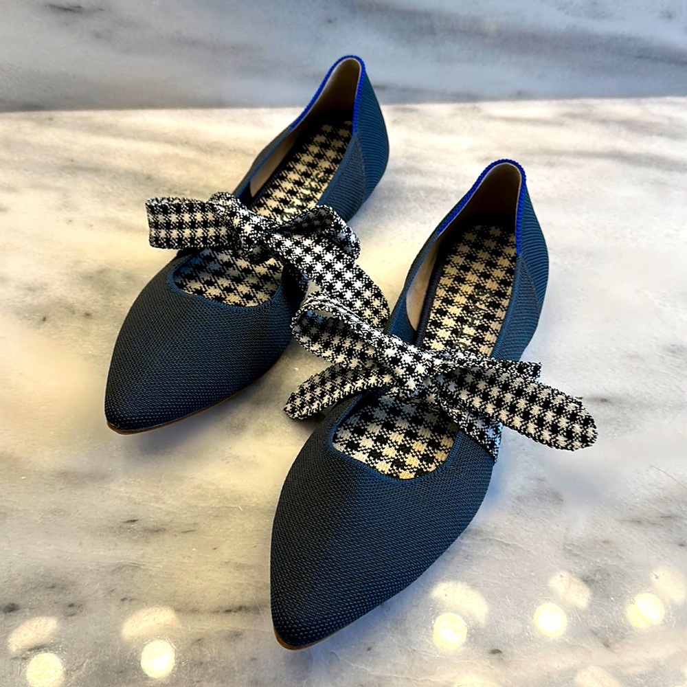 Navy w/ herringbone Rothy’s 12 Women’s